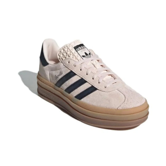 Adidas GAZELLE BOLD Thick Sole Heightened Women's Board Shoes Casual Sport Skateboarding Shoes comfortable Sneakers brownish