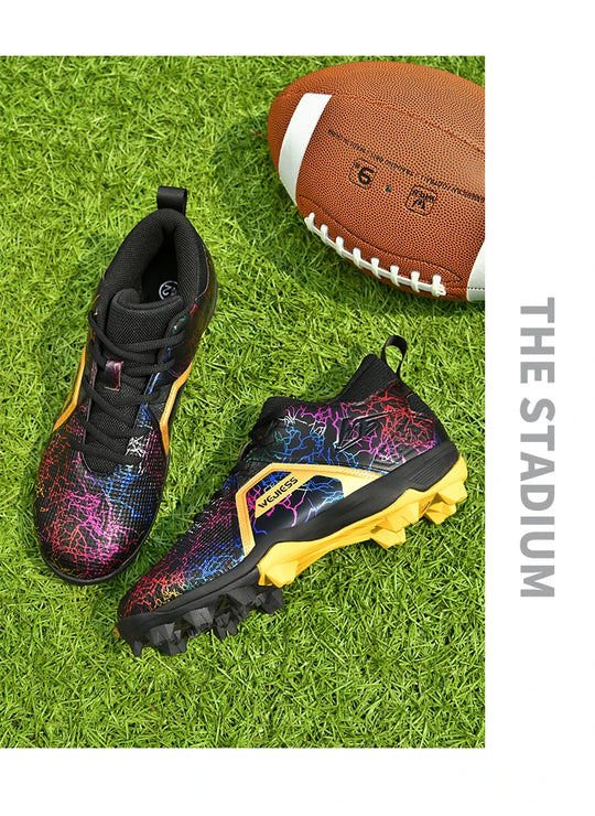 American Football Shoes Men Professional Fast Soccer Sneakers Outdoor Anti Skid Mens Rugby Cleats Non Slip Male Baseball Boots