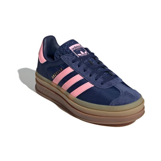 Adidas GAZELLE BOLD Thick Sole Heightened Women's Board Shoes Casual Sport Skateboarding Shoes comfortable Sneakers brownish