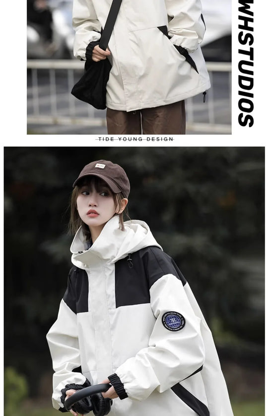 2024 New American Hiphop Jacket, Trendy Brand Men's and Women's Jacket, Spring and Autumn Outdoor Mountaineering Clothing