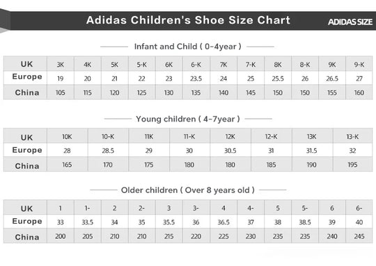 Adidas children's wear-resistant, comfortable, breathable, shock-absorbing running shoes GW4002