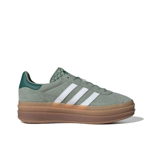 Adidas GAZELLE BOLD Thick Sole Heightened Women's Board Shoes Casual Sport Skateboarding Shoes comfortable Sneakers brownish