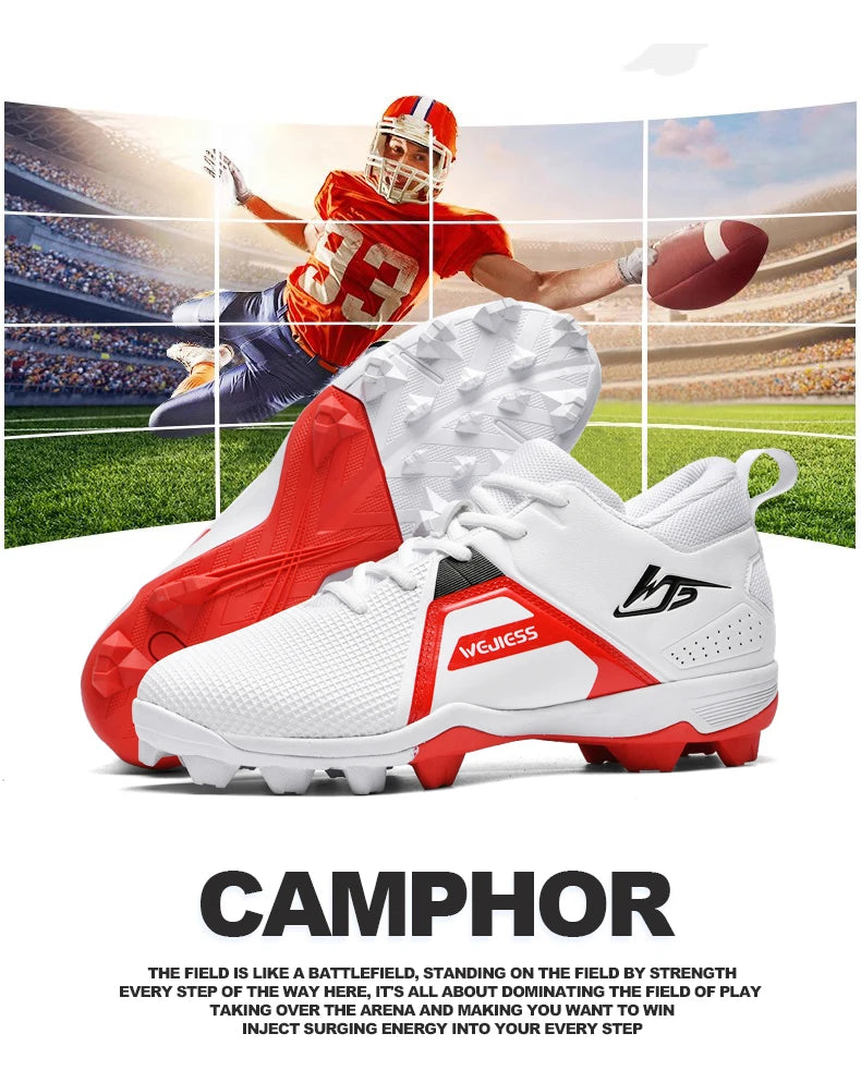 American Football Shoes Men Professional Fast Soccer Sneakers Outdoor Anti Skid Mens Rugby Cleats Non Slip Male Baseball Boots