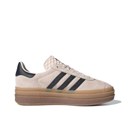 Adidas GAZELLE BOLD Thick Sole Heightened Women's Board Shoes Casual Sport Skateboarding Shoes comfortable Sneakers brownish