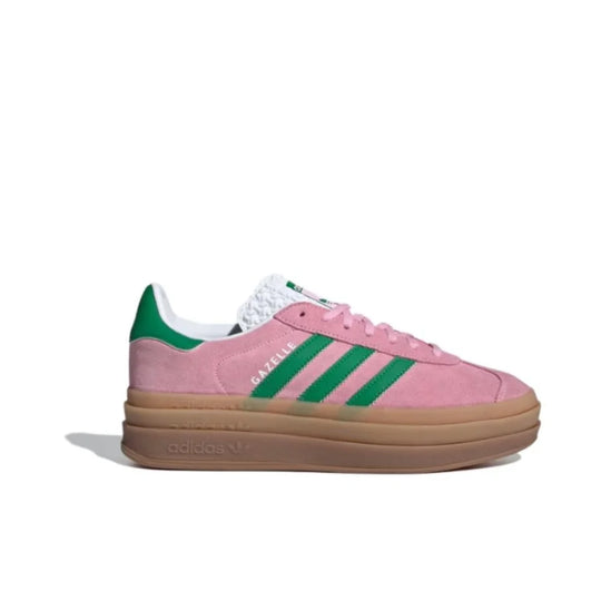 Adidas GAZELLE BOLD Thick Sole Heightened Women's Board Shoes Casual Sport Skateboarding Shoes comfortable Sneakers brownish