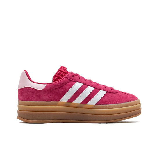 Adidas GAZELLE BOLD Thick Sole Heightened Women's Board Shoes Casual Sport Skateboarding Shoes comfortable Sneakers brownish