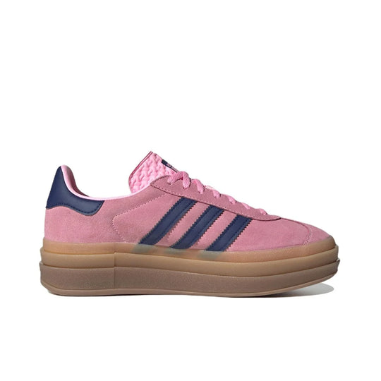 Adidas GAZELLE BOLD Thick Sole Heightened Women's Board Shoes Casual Sport Skateboarding Shoes comfortable Sneakers brownish