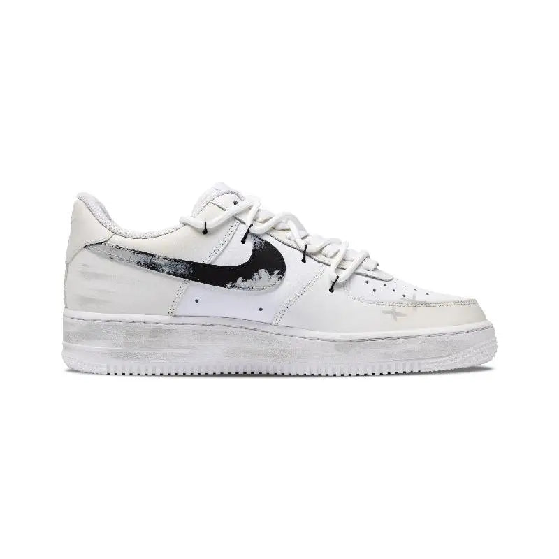 【Customize】Nike Air Force 1 Skateboarding Shoes Men Low-top Grey/white/yellow Sneakers shoes CW2288-111