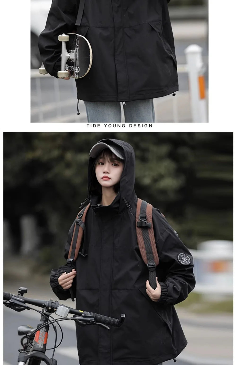 2024 New American Hiphop Jacket, Trendy Brand Men's and Women's Jacket, Spring and Autumn Outdoor Mountaineering Clothing