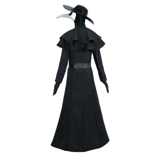 Plague Doctor Costume Crow Long Mouth Bird Halloween Adult Medieval Steam Punk European American Man Costume Clothing Set